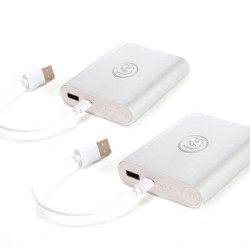 2 Pack - 5V Rechargeable Jacket and Gilet USB Power Bank