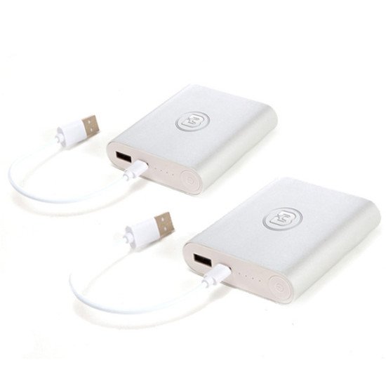 2 Pack - 5V Rechargeable Jacket and Gilet USB Power Bank