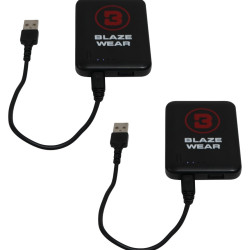 5V Rechargeable Glove/Sock/Head Warmer USB Twin Power Bank Pack